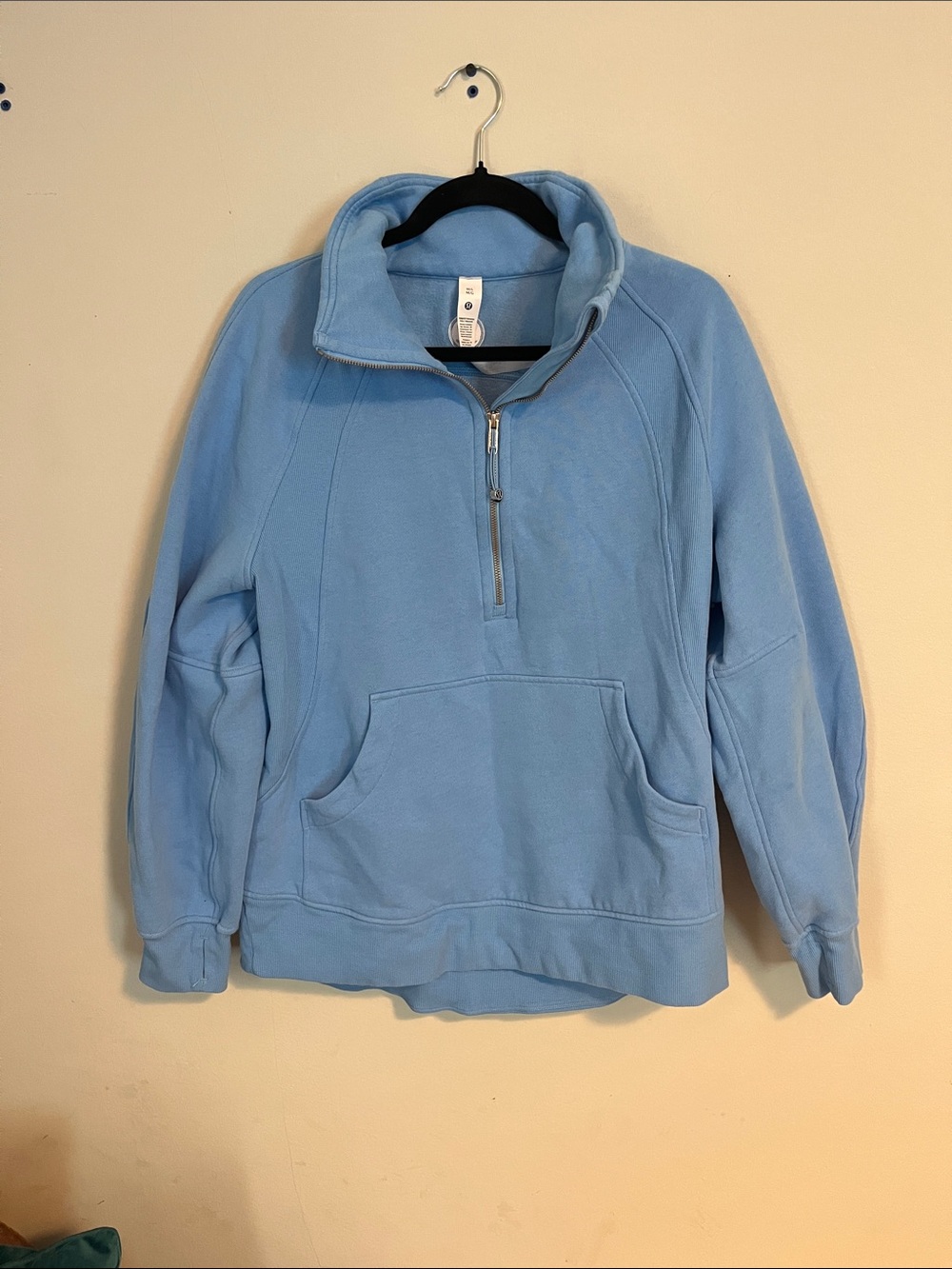 lululemon athletica Baby Blue Half-Zip Fleece Pullover